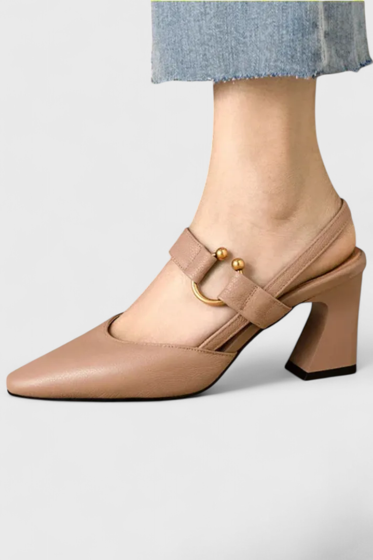 ELYRA™ | Comfortable Leather Heeled Shoes