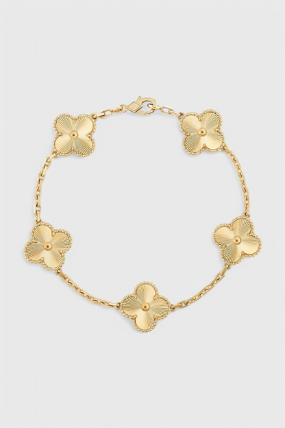 ELYRA™ | Bracelet with Clover Pattern and Elegance in Gold Plating