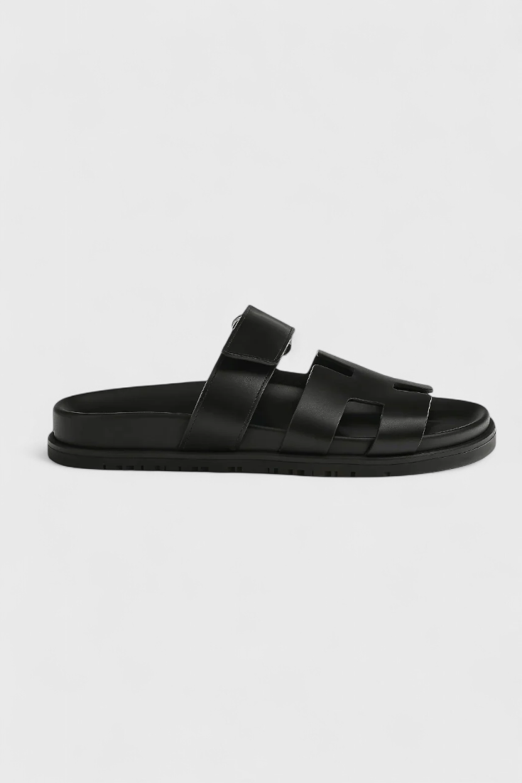 ELYRA™ | Leather Summer Sandals with Crossed Straps