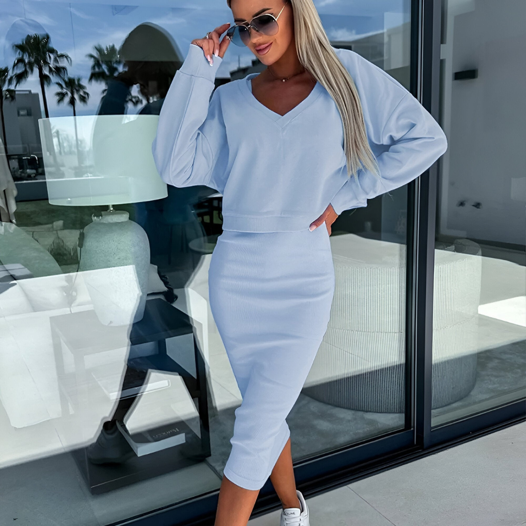ELYRA™ | Ensemble Deux-Pièces Off-Shoulder