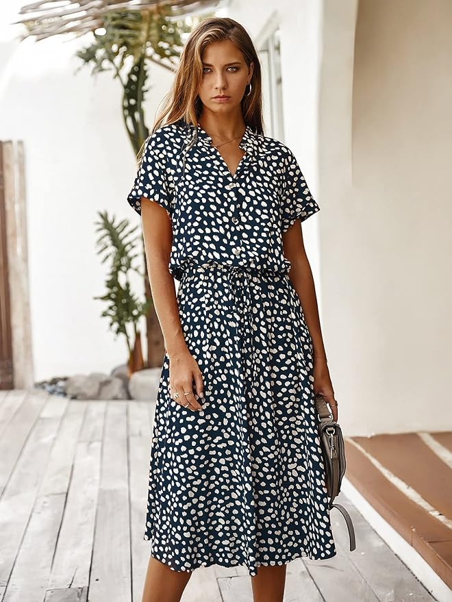 ELYRA™ | Elegant and Casual Midi Dress