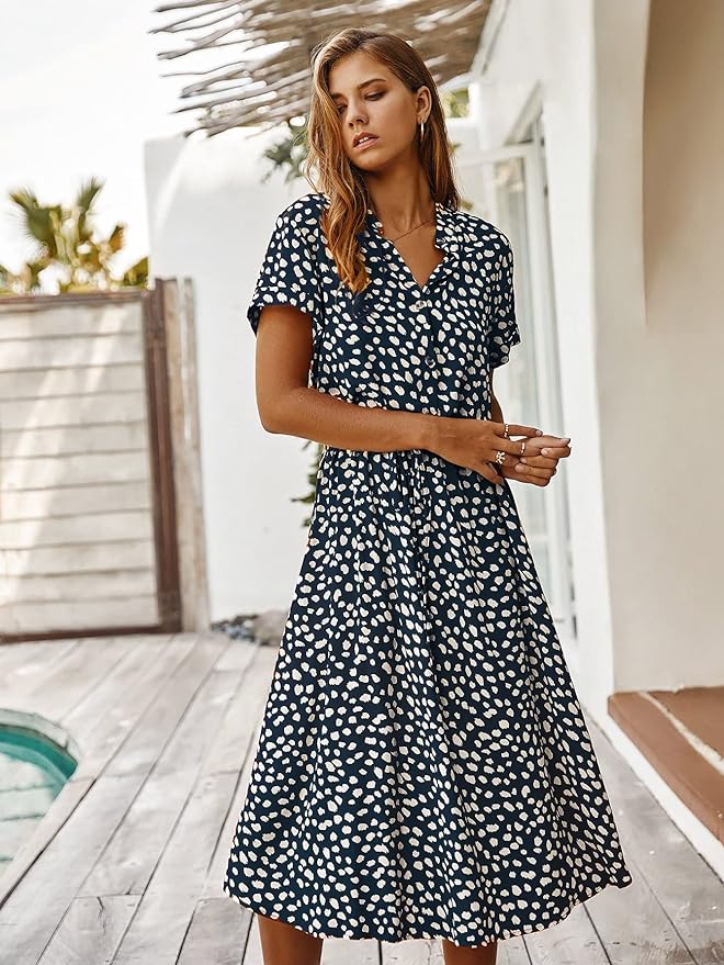 ELYRA™ | Elegant and Casual Midi Dress