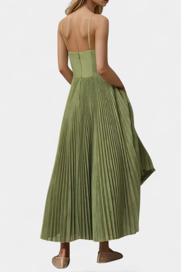 ELYRA™ | Pleated tulle midi dress