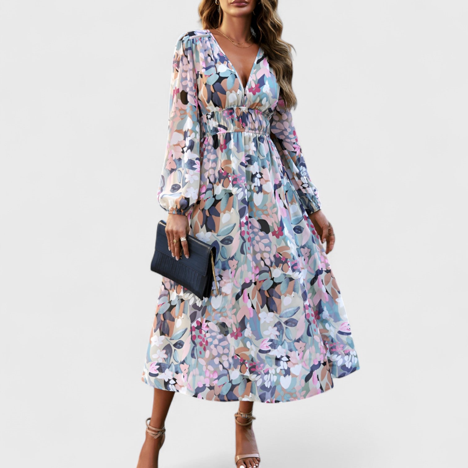 ELYRA™ | Long Bohemian Print Dress