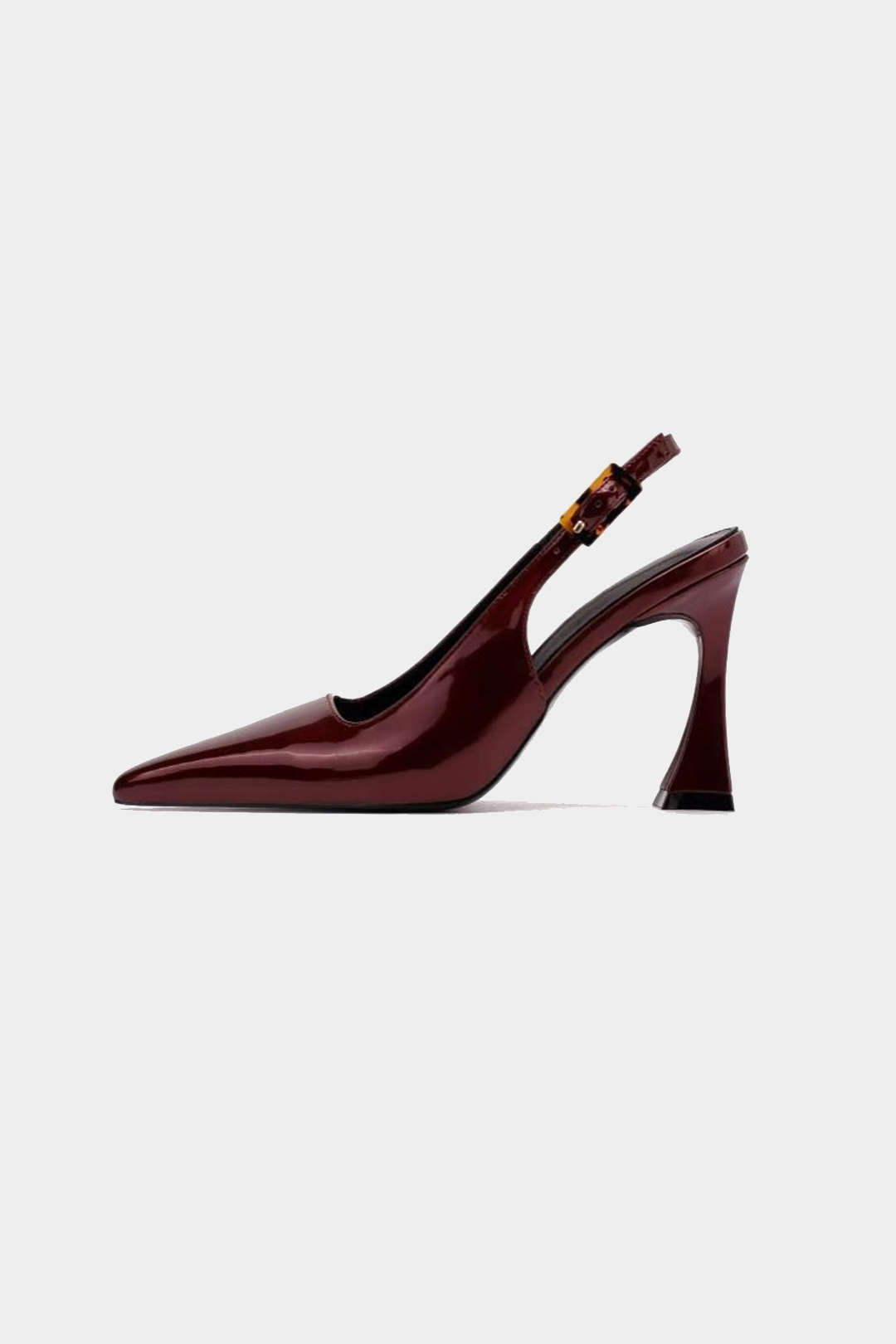 ELYRA™ | Black Synthetic Leather Stiletto Heels