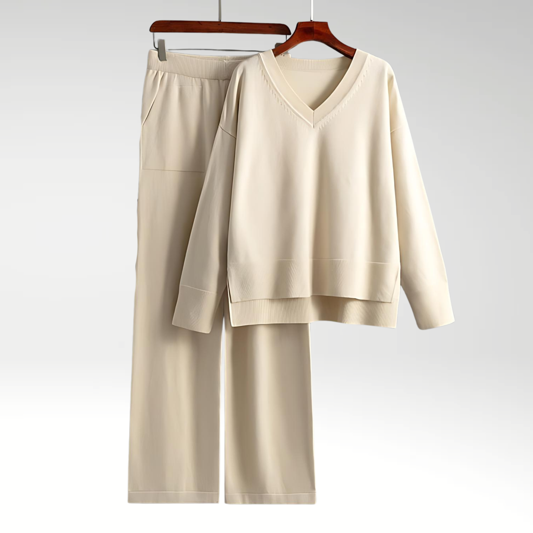 ELYRA™ | Luxe Two-Piece V-Neck Set
