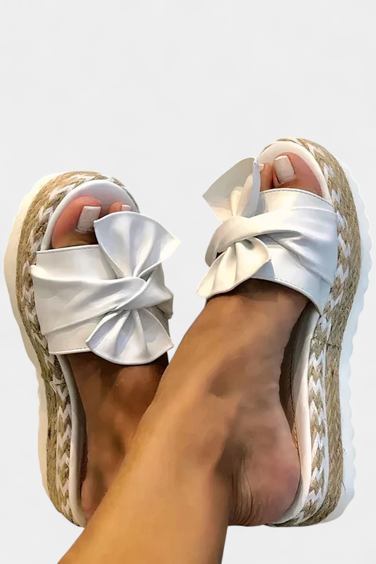 ELYRA™ | Platform Sandals with Bow