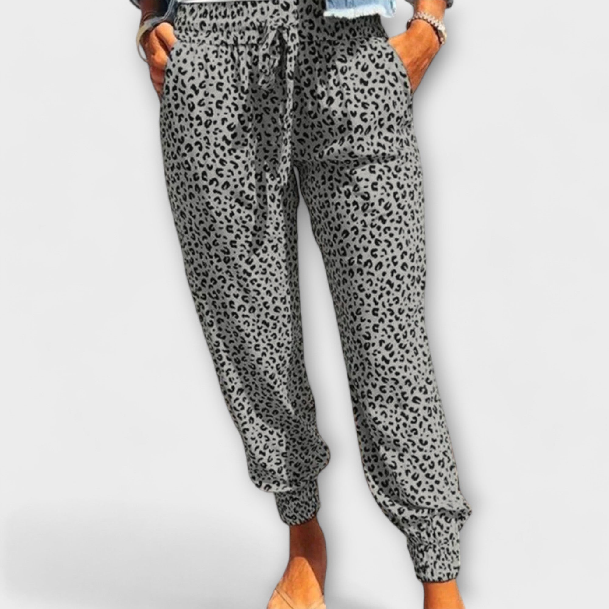 ELYRA™ | Pantalon large à motif léopard