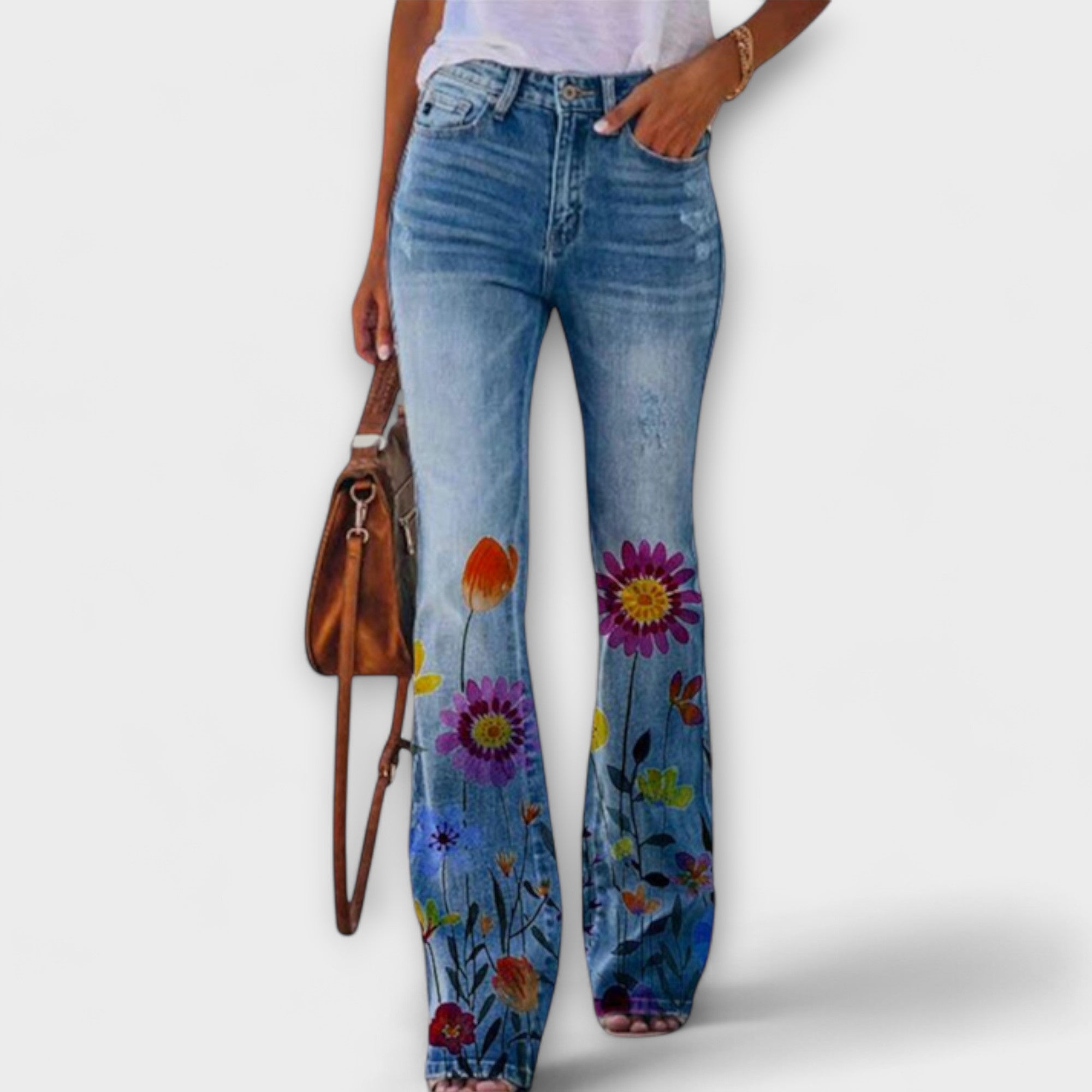 ELYRA™ | Floral Trousers with Colourful Patterns