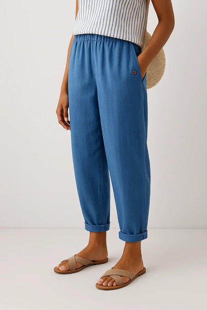 ELYRA™ | Lightweight and Comfortable Fluid Linen Trousers