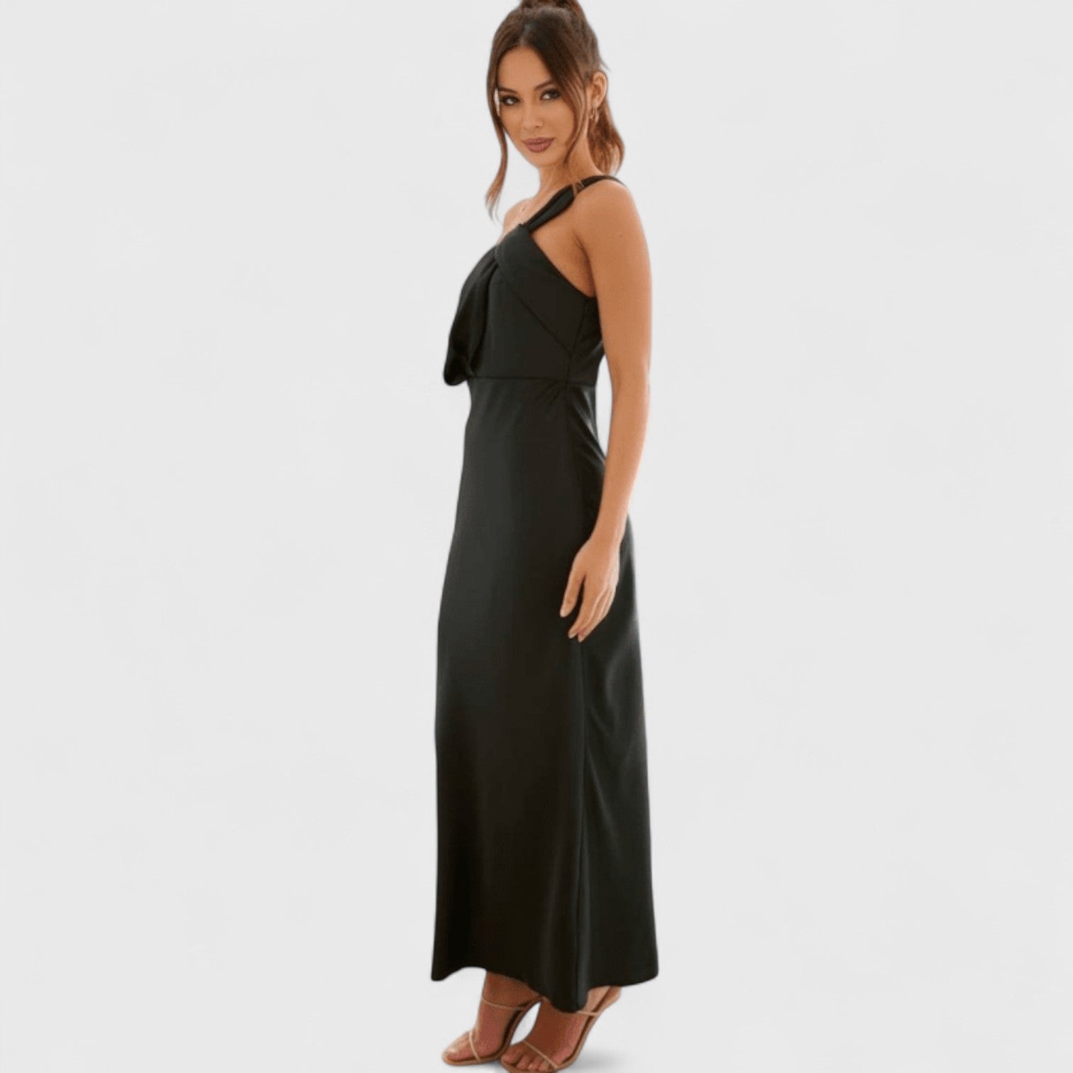 ELYRA™ | Elegant One-Shoulder Maxi Dress