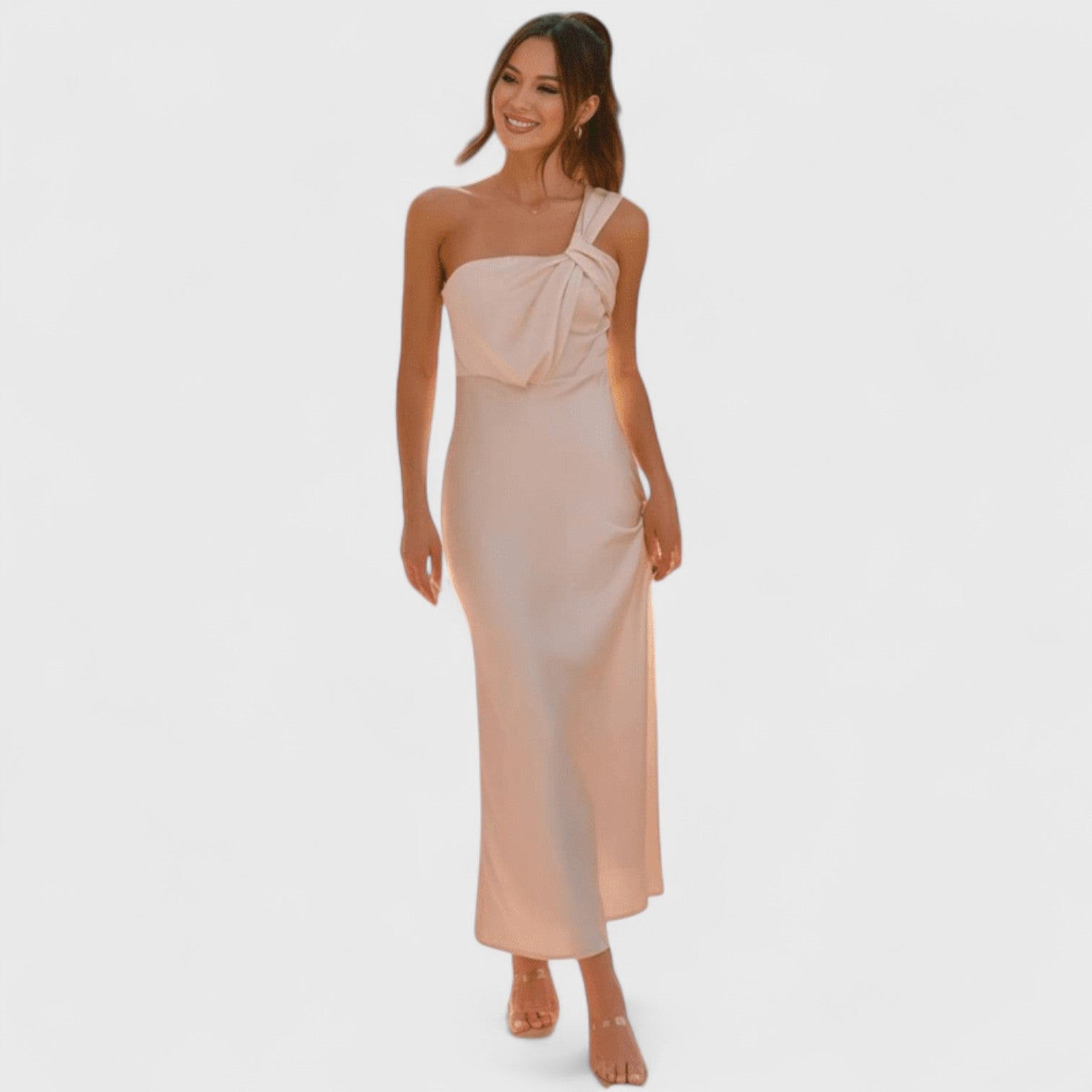 ELYRA™ | Elegant One-Shoulder Maxi Dress