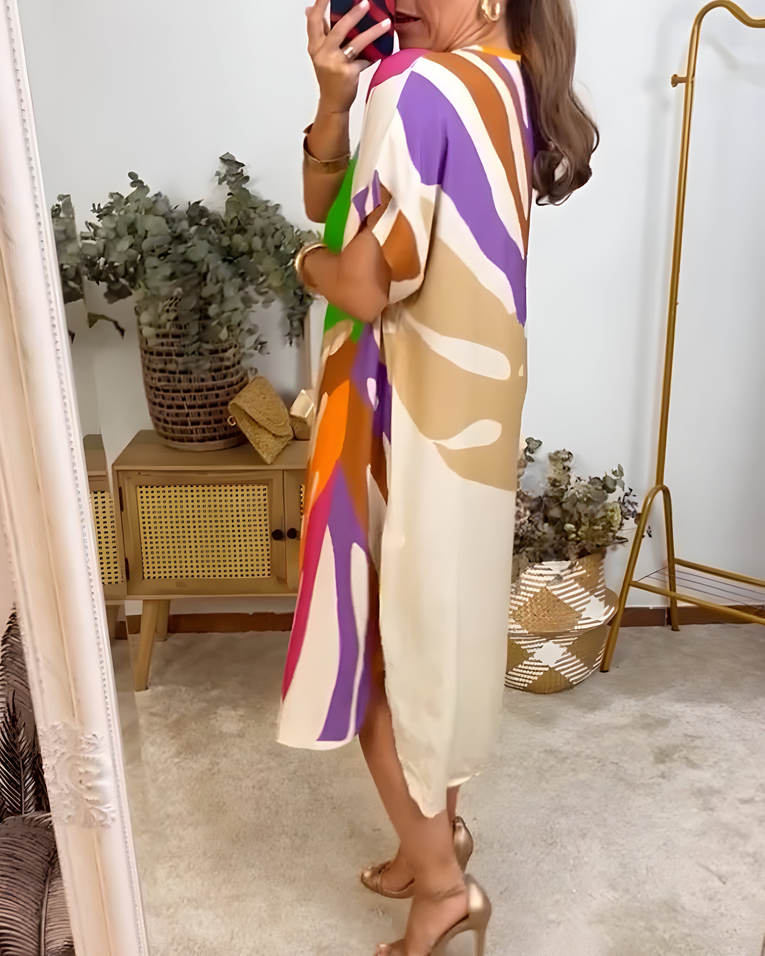 ELYRA™ | Long flowy dress with colourful patterns