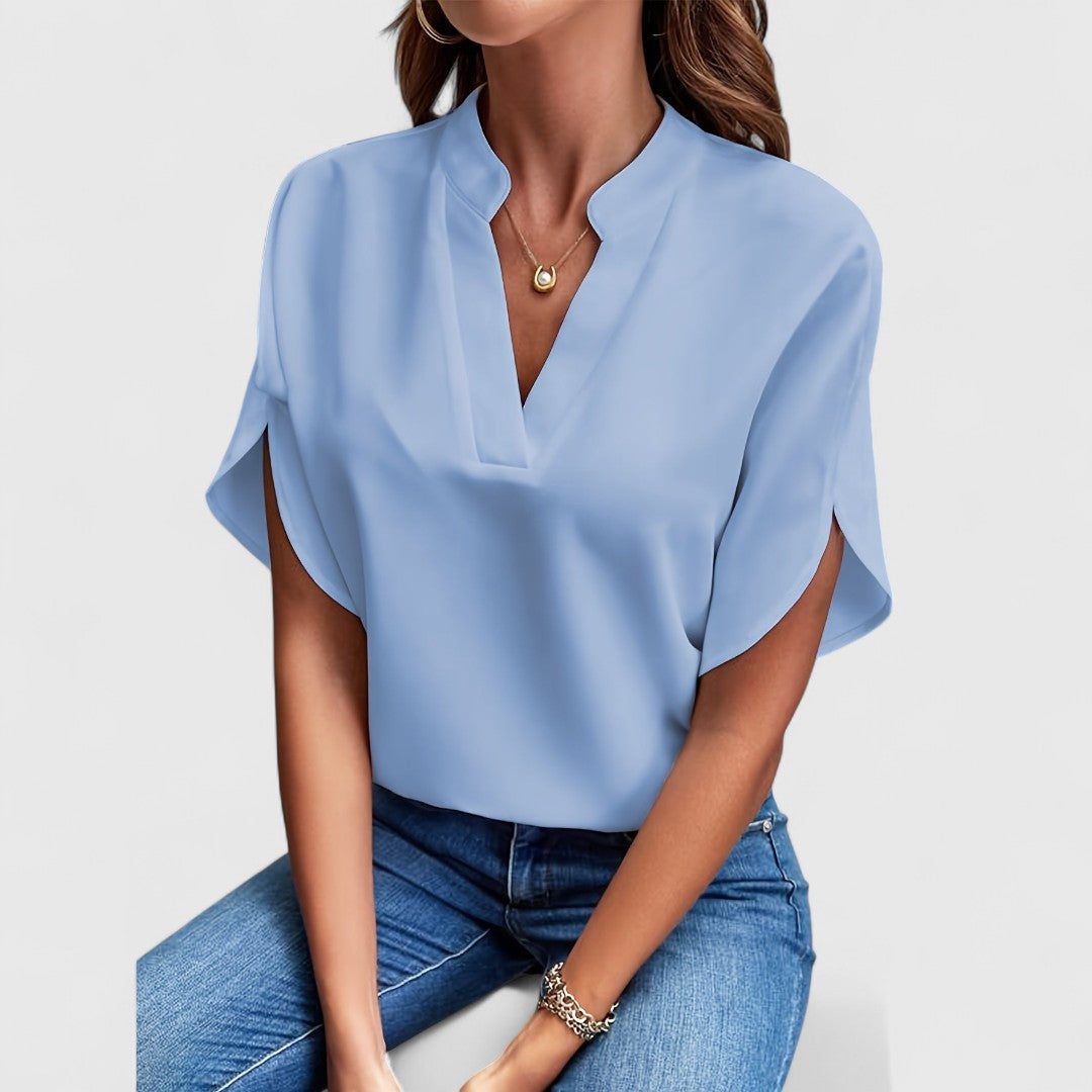 ELYRA™ | Chemise à manches longues en coton satiné