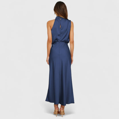 ELYRA™ | Long Halter Neck Dress