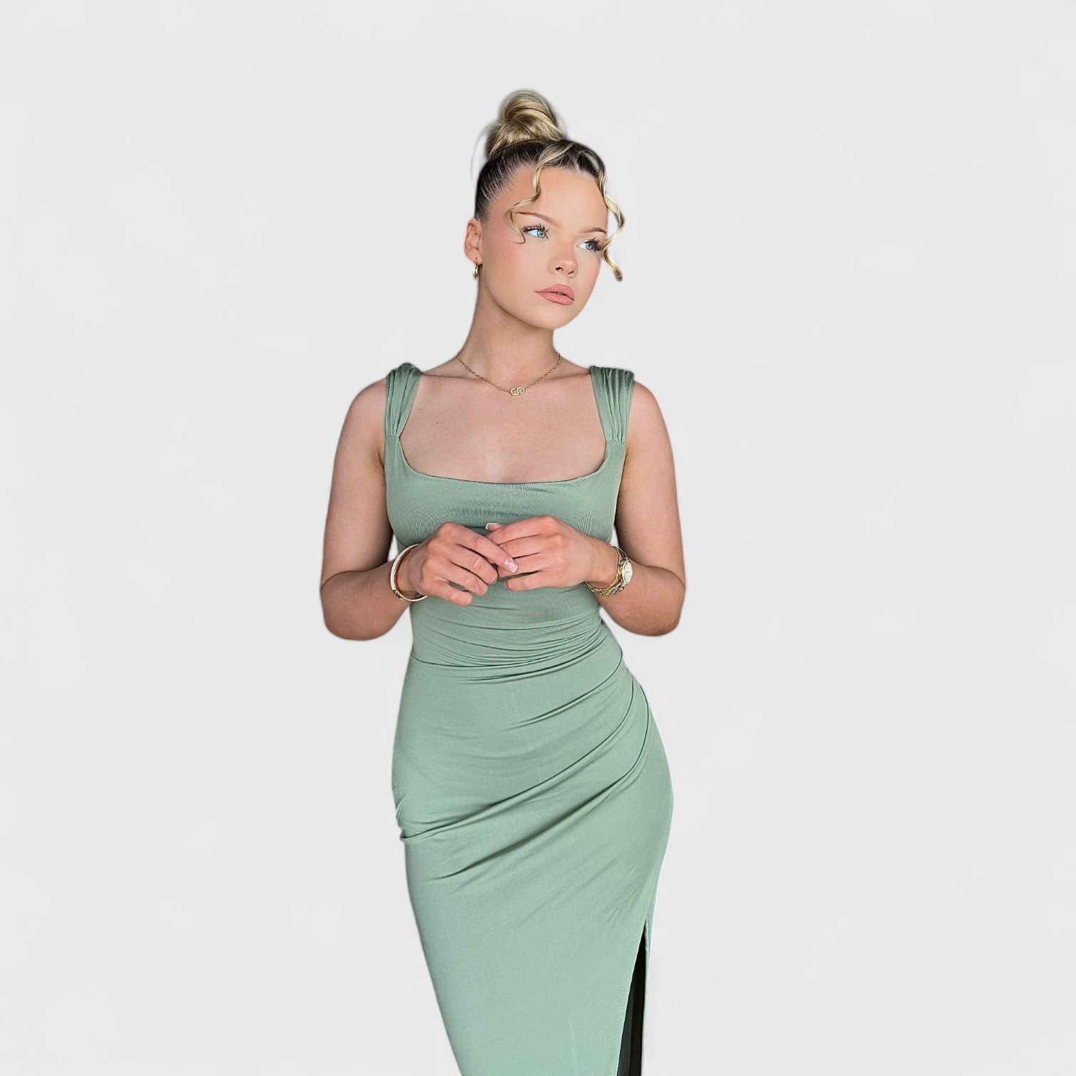 ELYRA™ | Midi Floral Dress