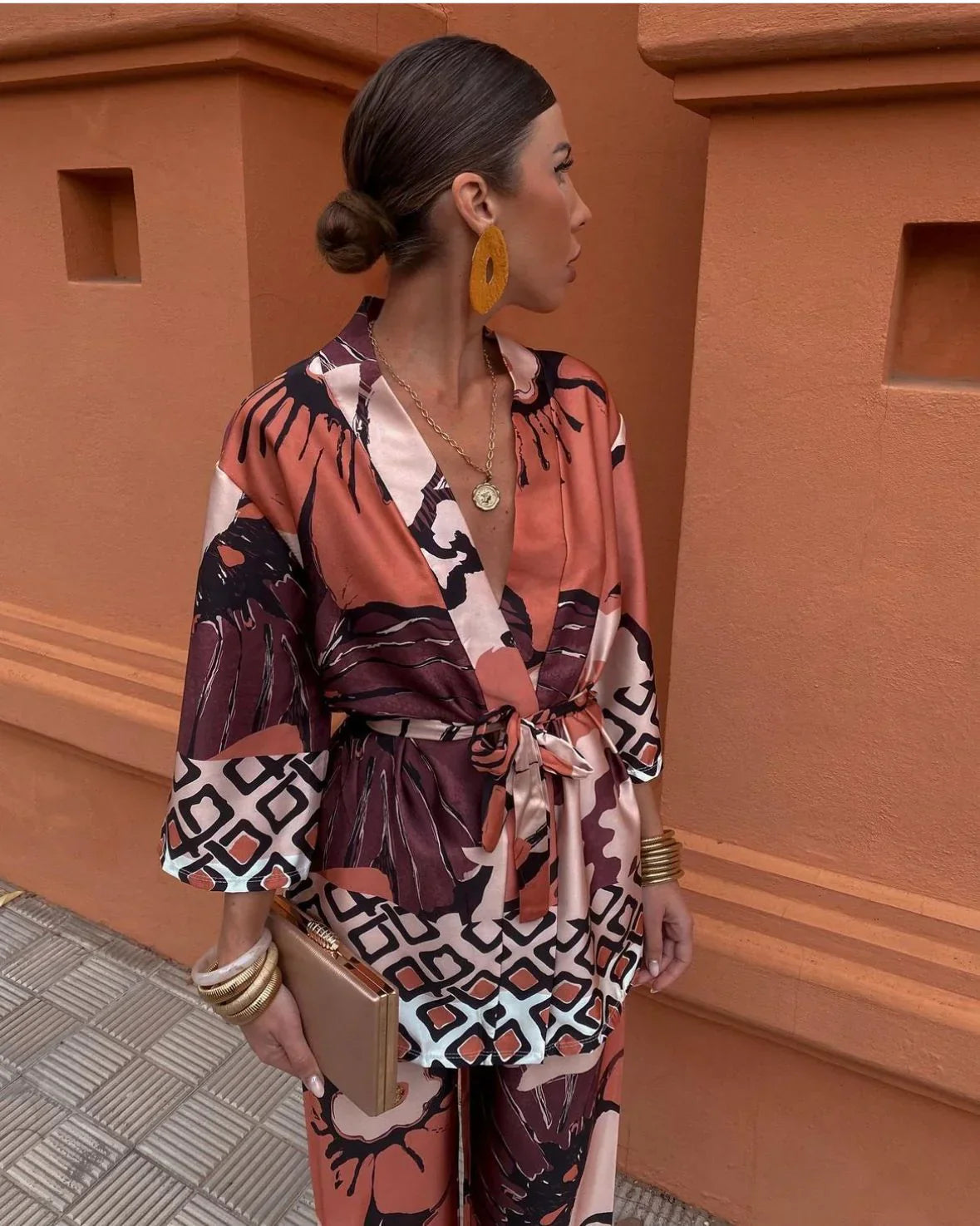 ELYRA™ | Ensemble Kimono à Fleurs & Pantalons Amples