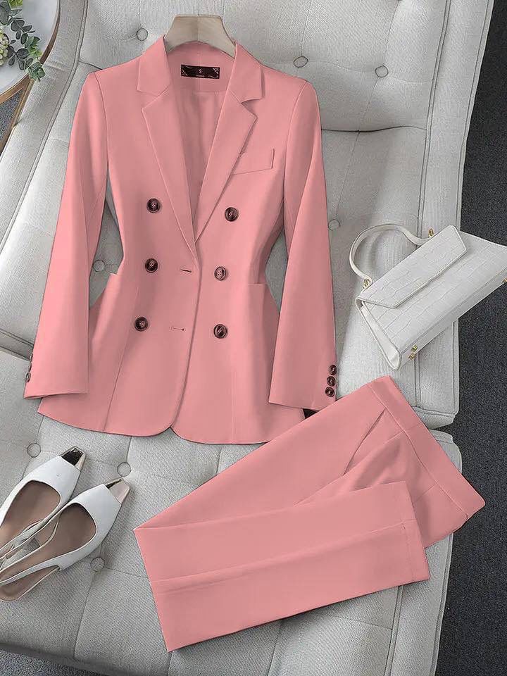 ELYRA™ | Blazer & Trousers Set in Nude