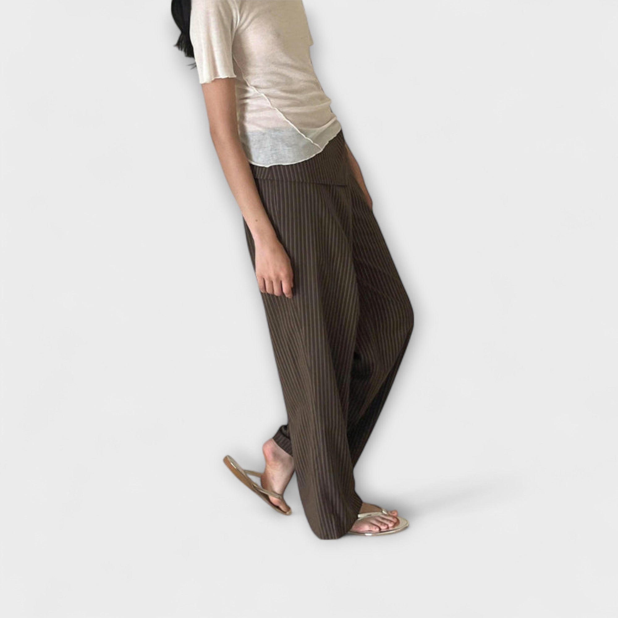 ELYRA™ | Striped Foldable Trousers