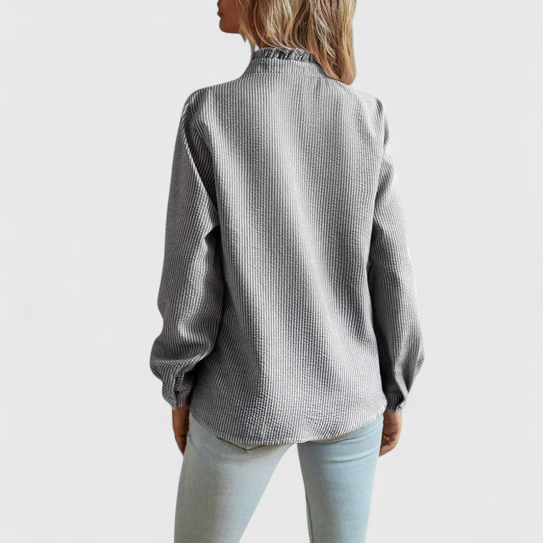 ELYRA™ | Blouse à manches longues en coton léger
