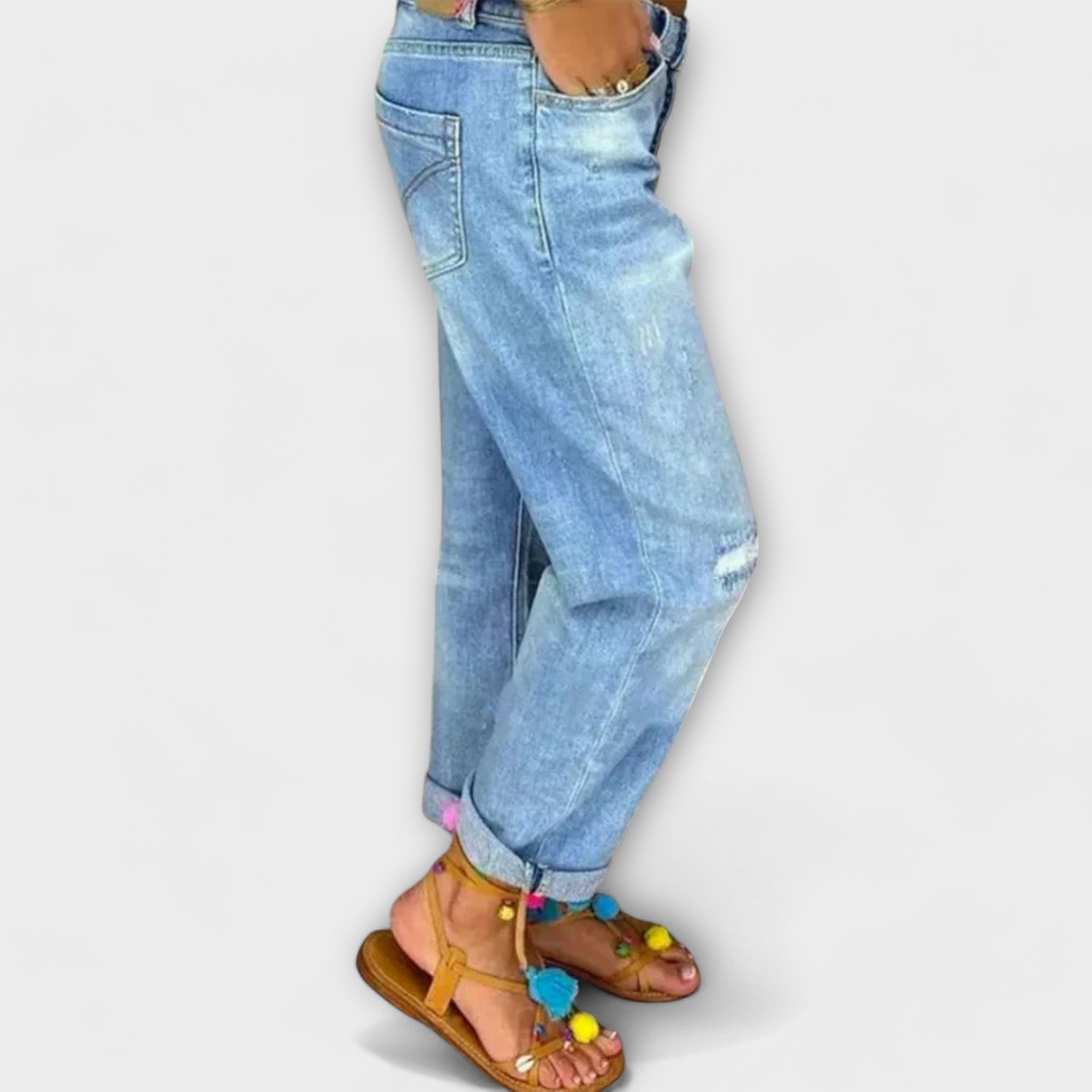 ELYRA™ | Jean coupe droite en denim brut