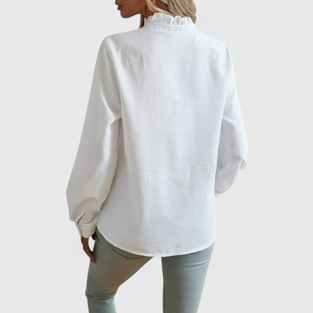 ELYRA™ | Blouse à manches longues en coton léger