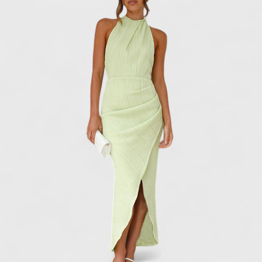 ELYRA™ | Long Pleated Dress in Lightweight Fabric
