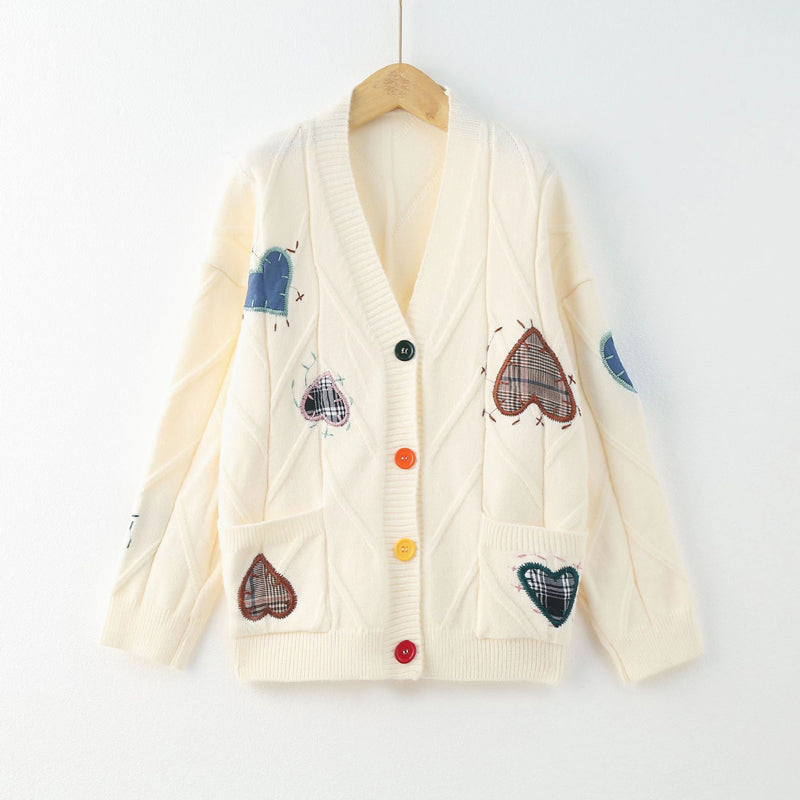 ELYRA™ | Embroidered Heart Knit