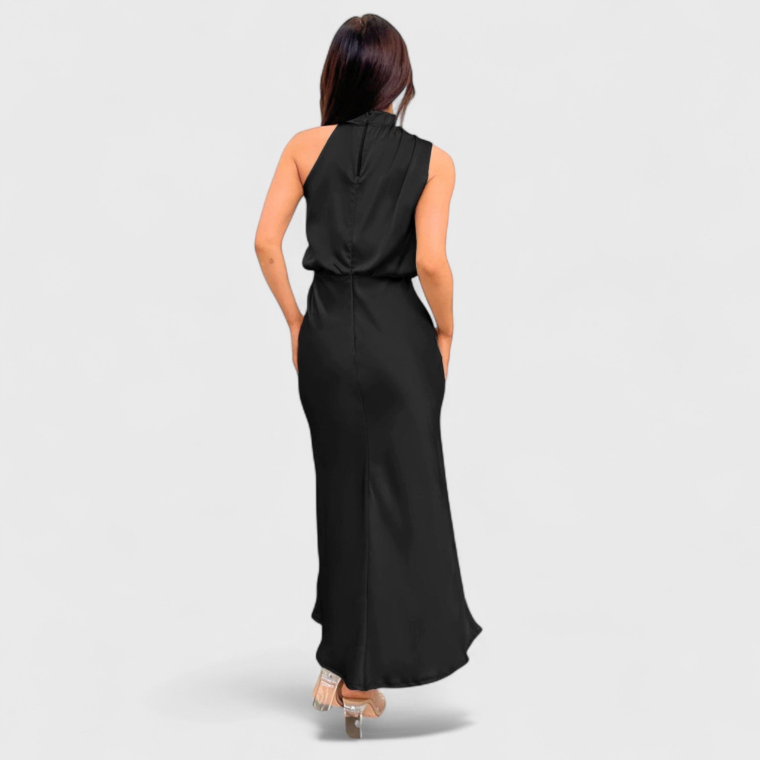 ELYRA™ | Long Halter Neck Dress