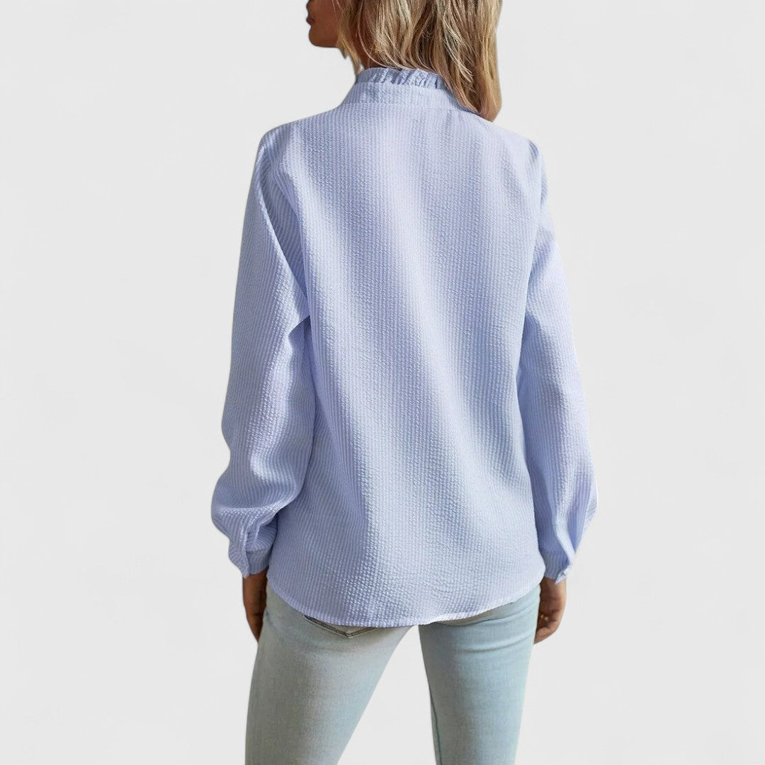 ELYRA™ | Blouse à manches longues en coton léger