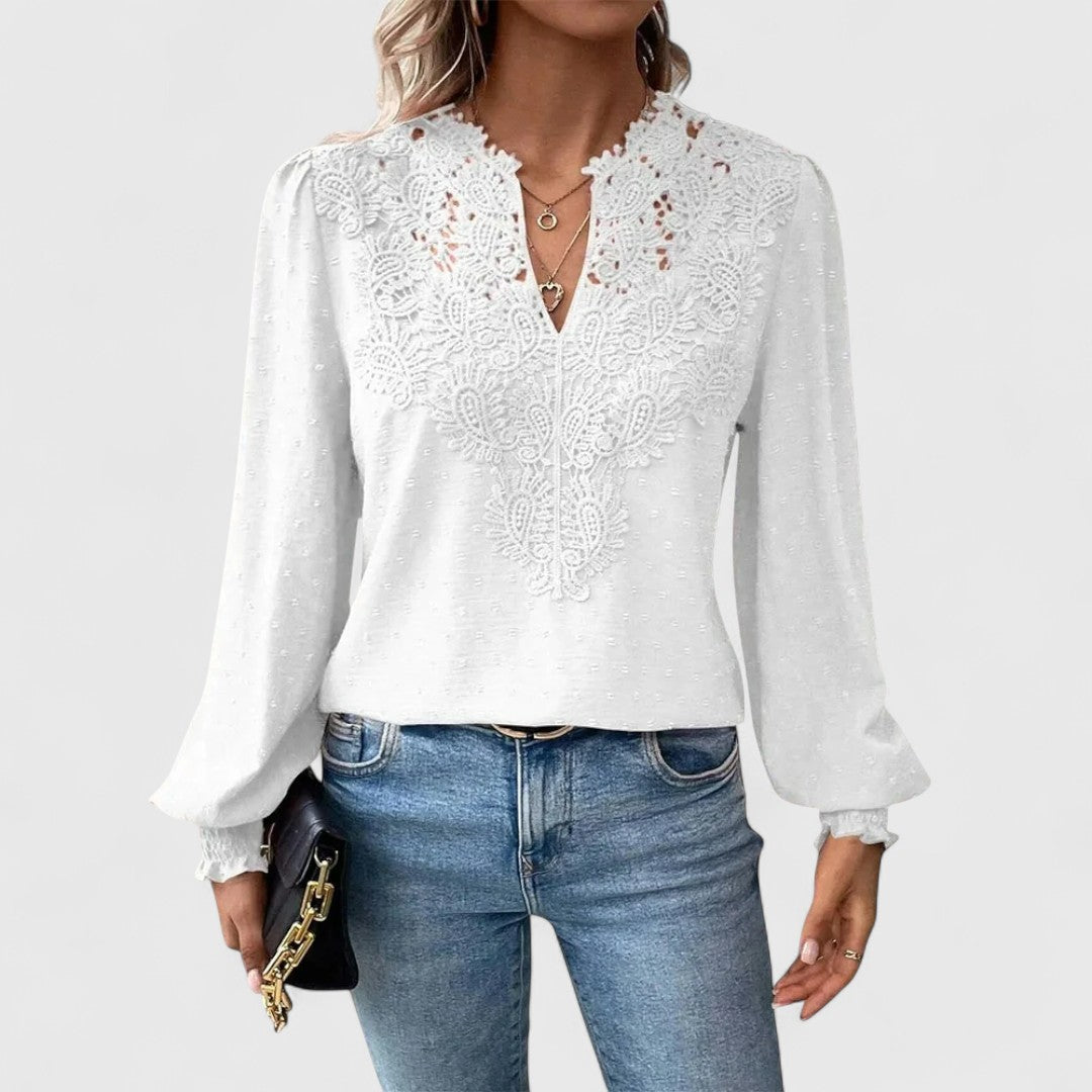 ELYRA™ | Blouse à col en V en coton