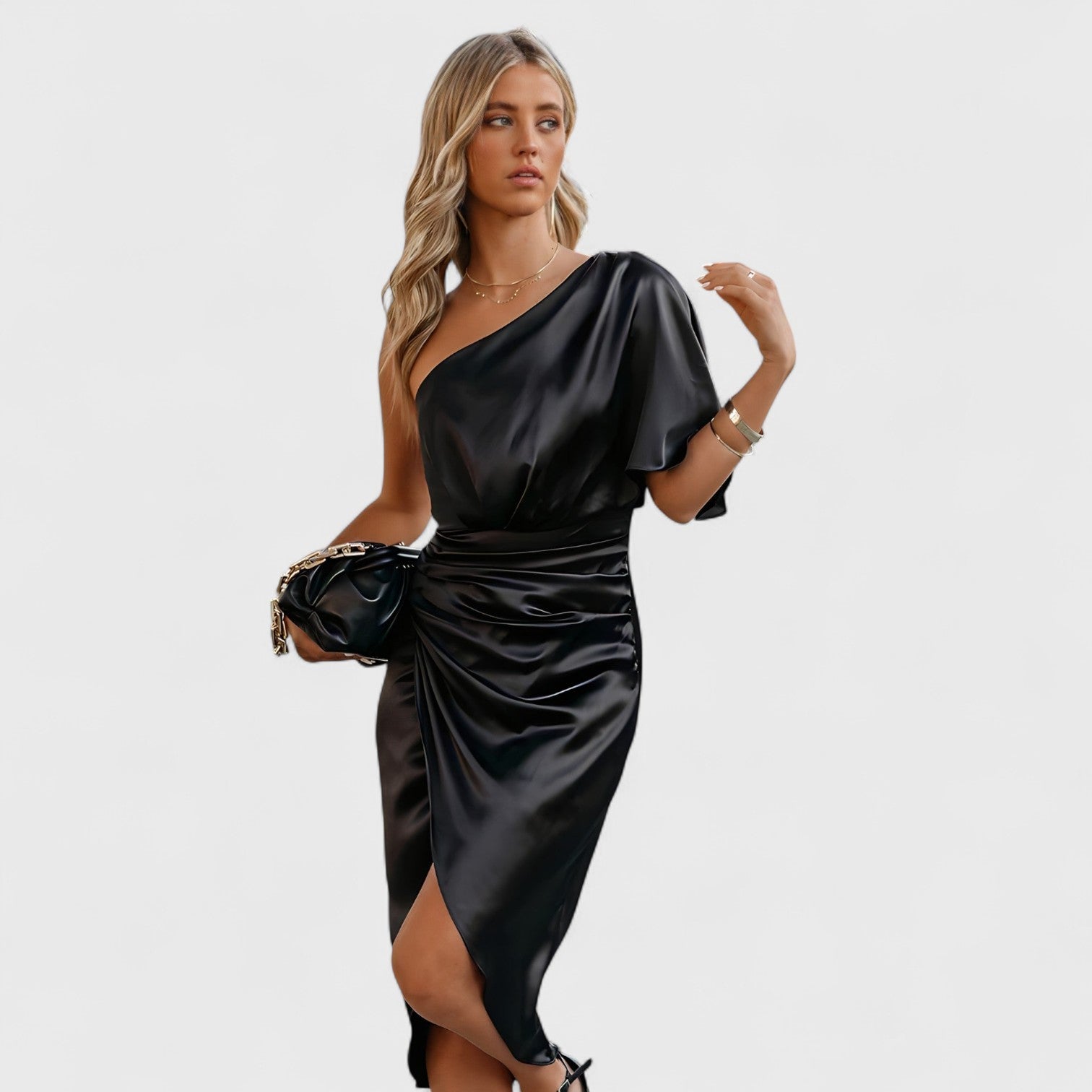 ELYRA™ | Elegant One-Shoulder Dress