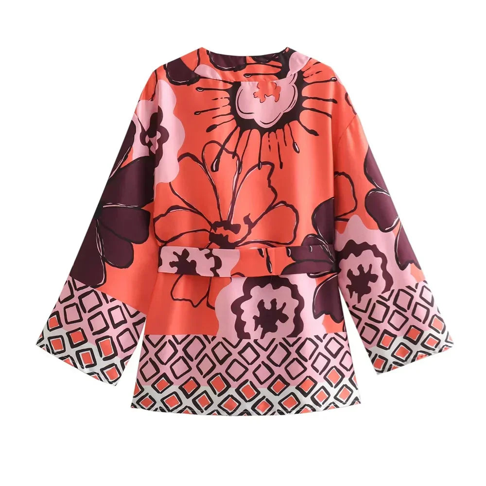 ELYRA™ | Ensemble Kimono à Fleurs & Pantalons Amples