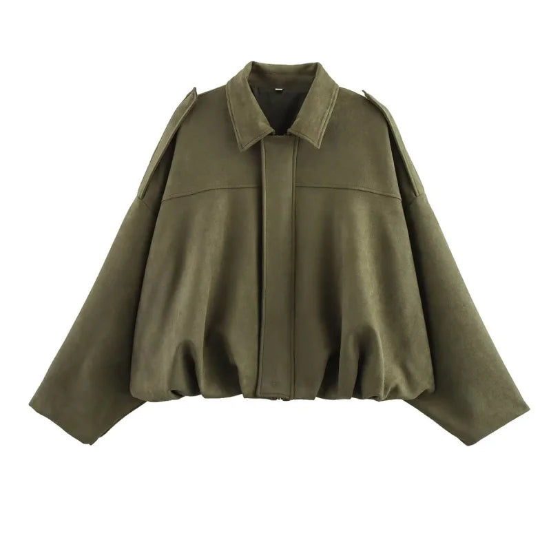 ELYRA™ | Blouson bomber en daim