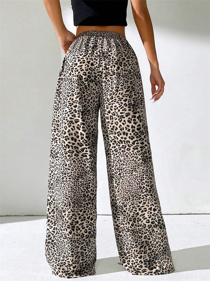 ELYRA™ | Leopard Wide-Leg Trousers