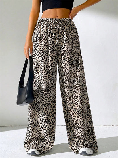 ELYRA™ | Leopard Wide-Leg Trousers