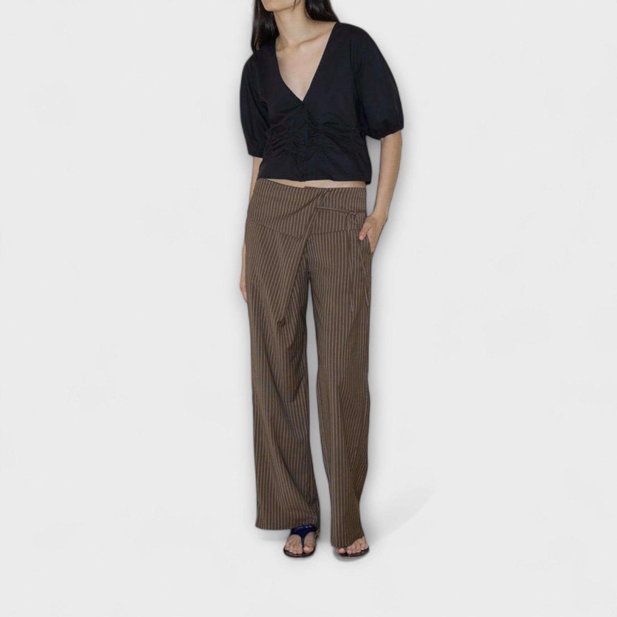 ELYRA™ | Striped Foldable Trousers