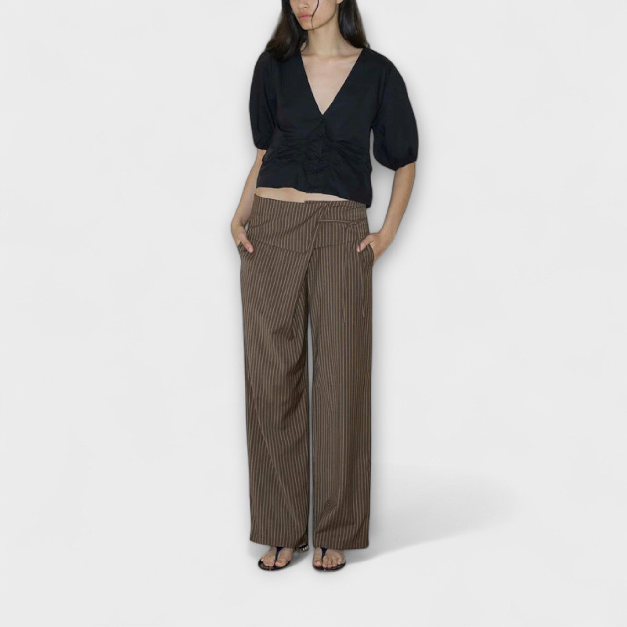 ELYRA™ | Striped Foldable Trousers