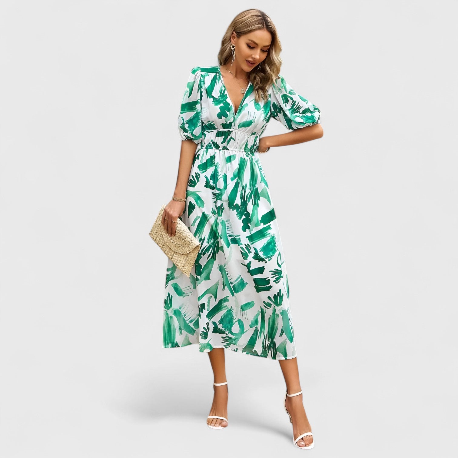 ELYRA™ | Long Bohemian Print Dress