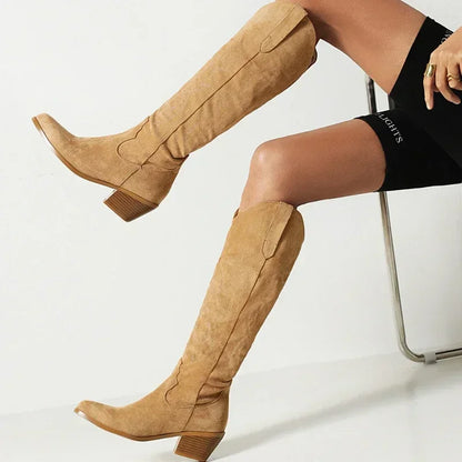 ELYRA™ | Knee High Cowboy Boots