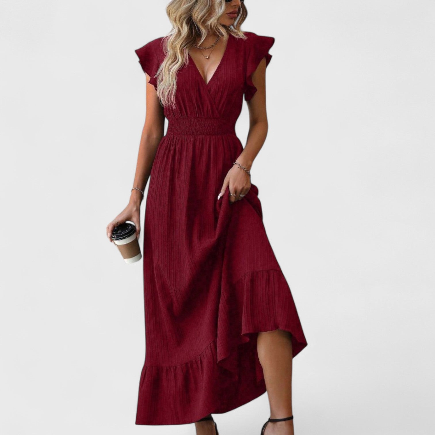 ELYRA™ | Elegant and Feminine Ruffle Dress