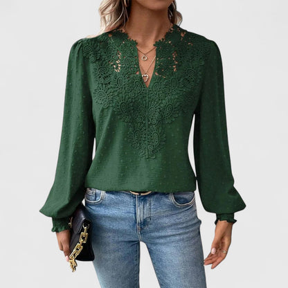 ELYRA™ | Cotton V-Neck Blouse