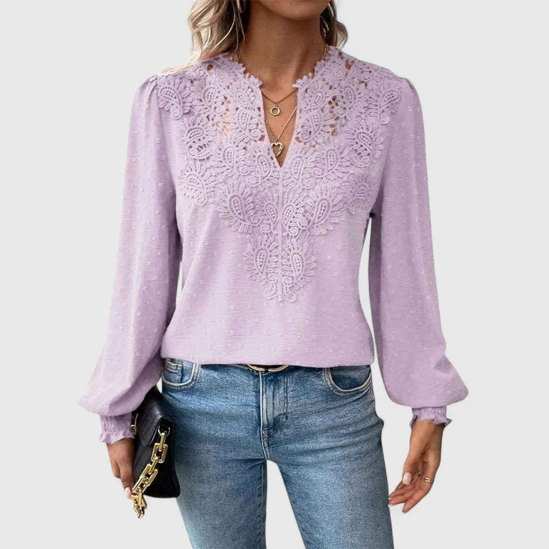 ELYRA™ | Blouse à col en V en coton