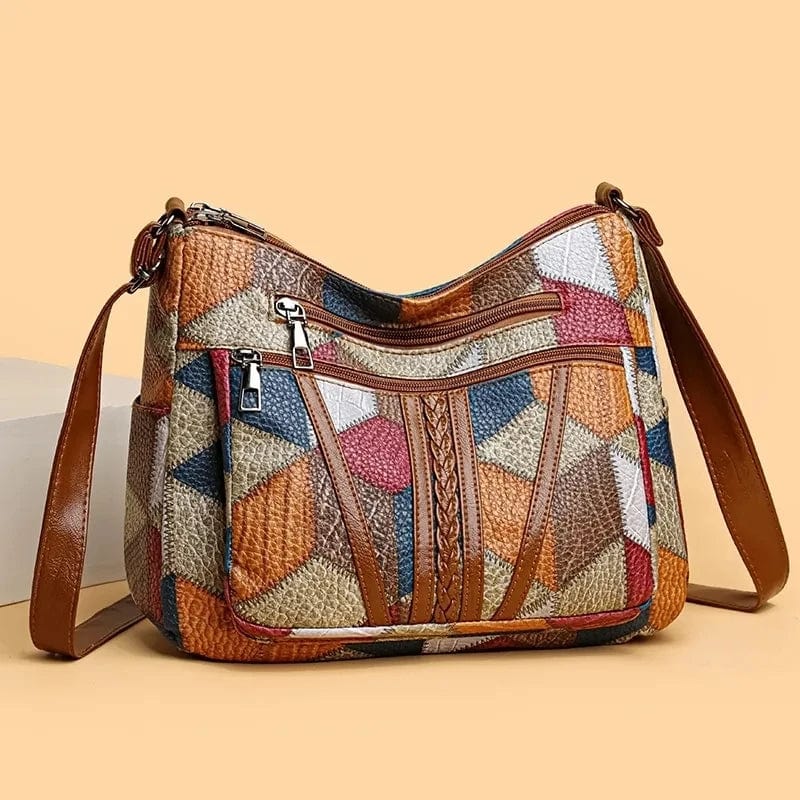 ELYRA™ | Mosaic Leather Handbag