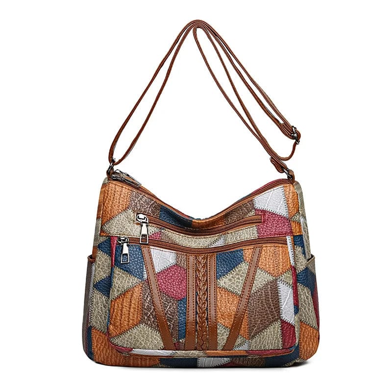 ELYRA™ | Mosaic Leather Handbag