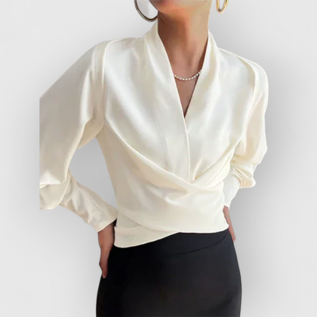 ELYRA™ | Blouse à manches bouffantes en coton