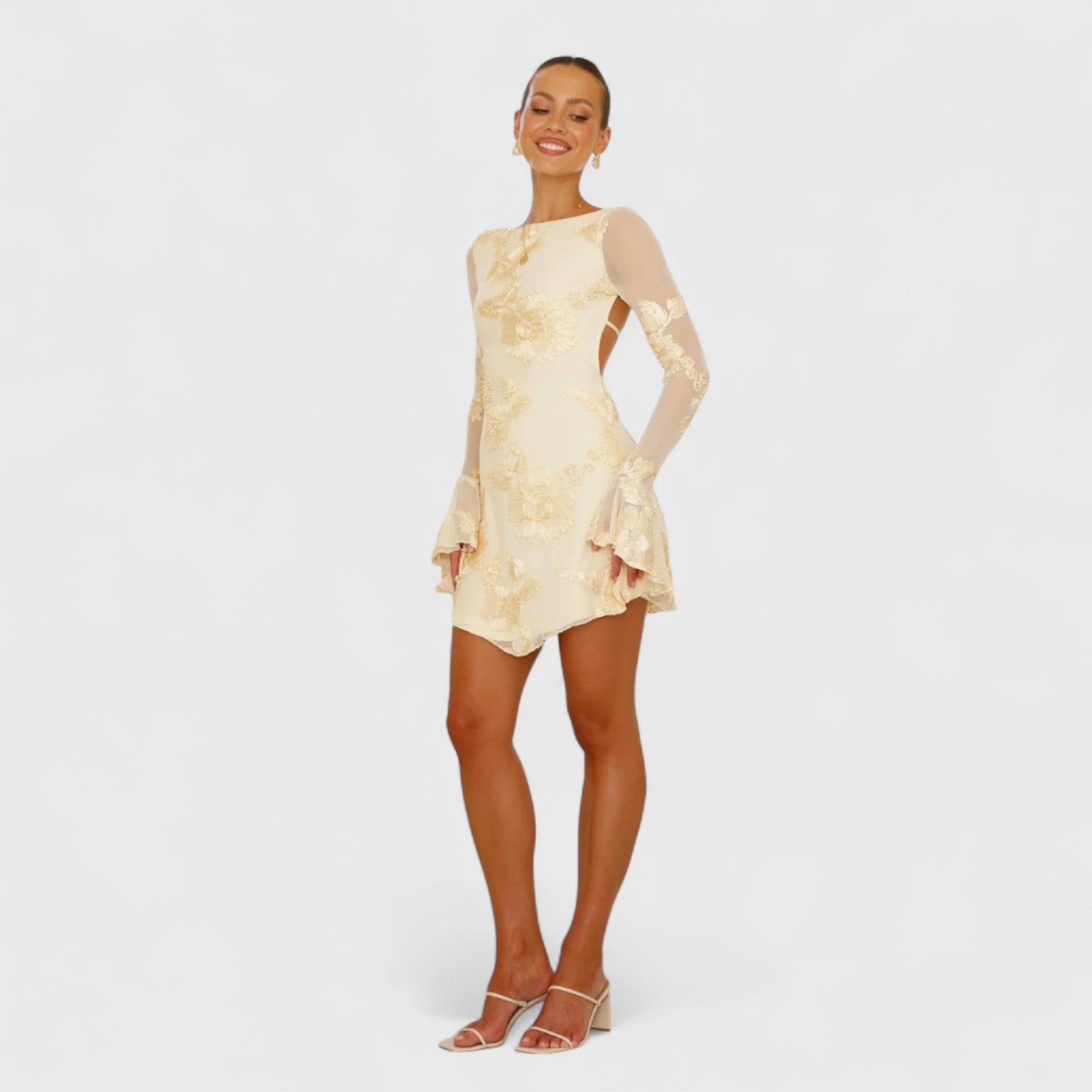 ELYRA™ | Short Floral Print Dress