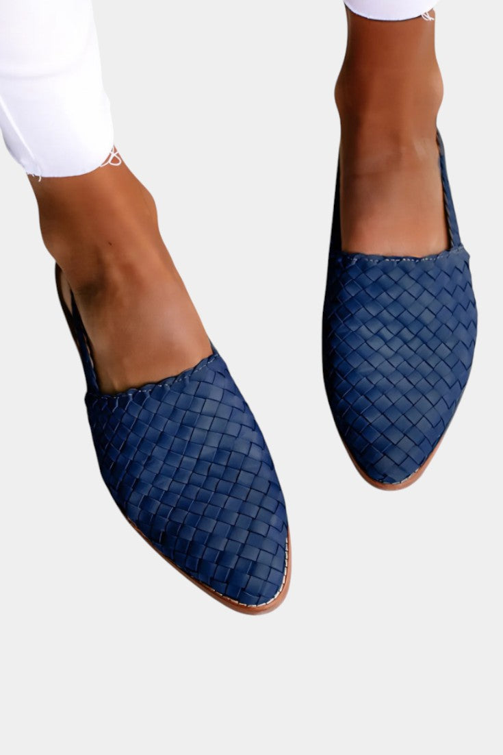 ELYRA™ | Mules tressées avec bride slingback