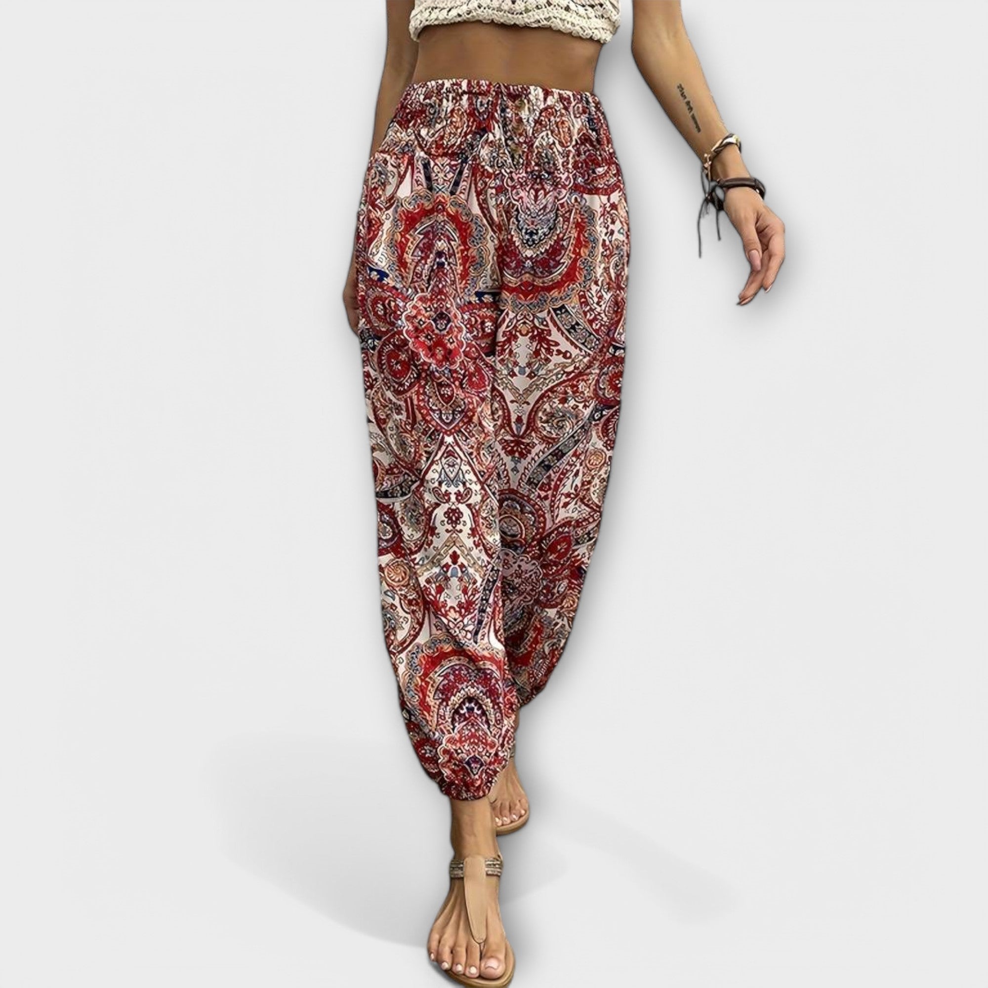 ELYRA™ | Ethnic Graphic Print Trousers