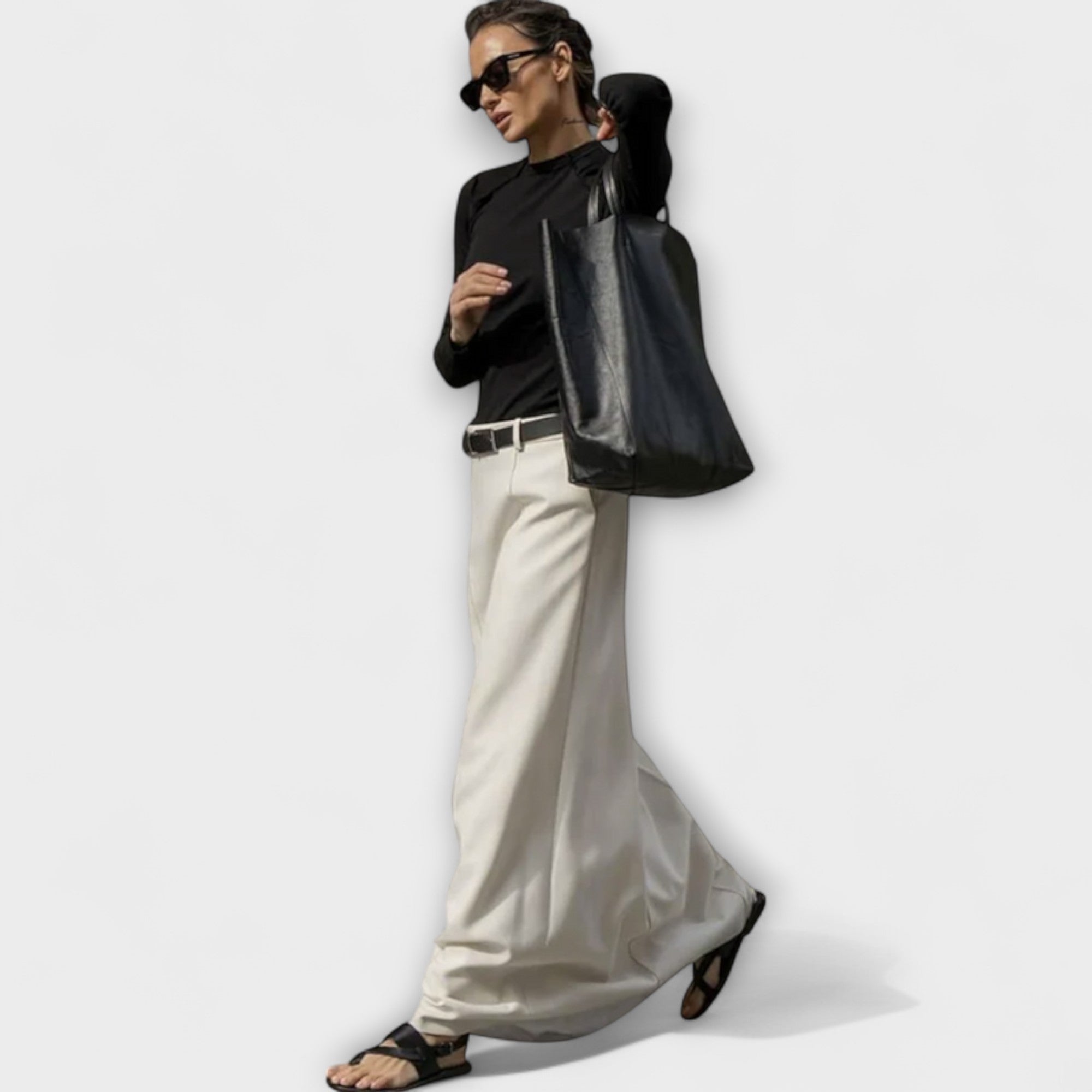 ELYRA™ | H-Line Cotton Skirt, Contemporary Urban Style